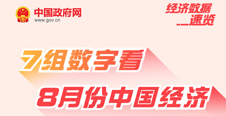 7组数字看8月份中国经济